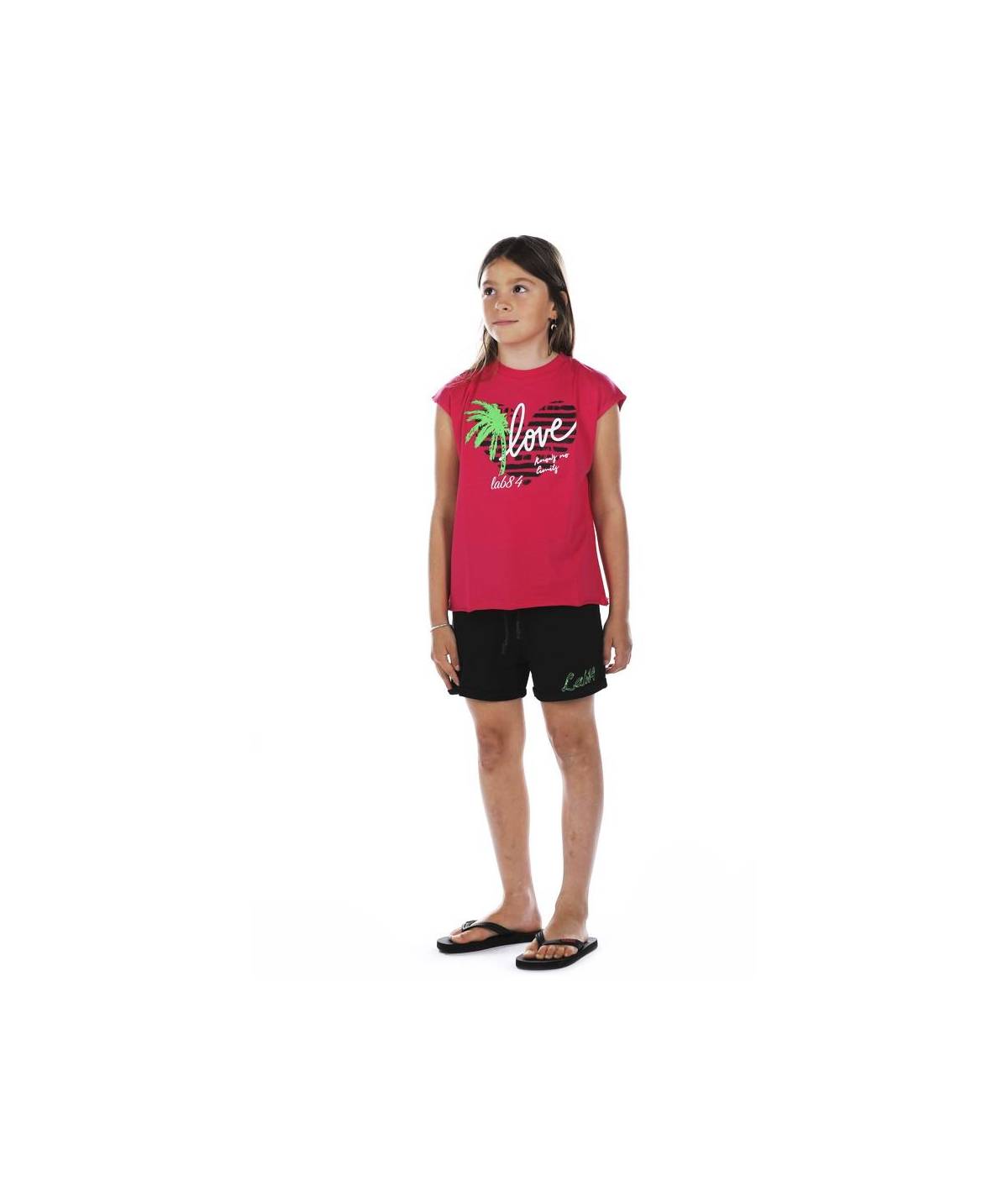 Lab84 T-SHIRT CROP TOP Saldi