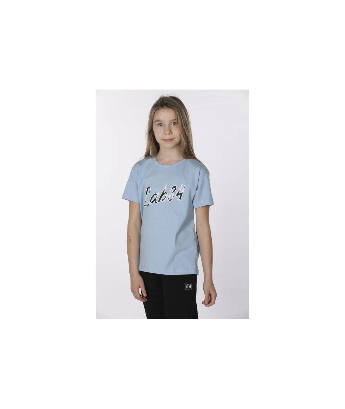 Lab84 T-SHIRT GIRO M/M Moda