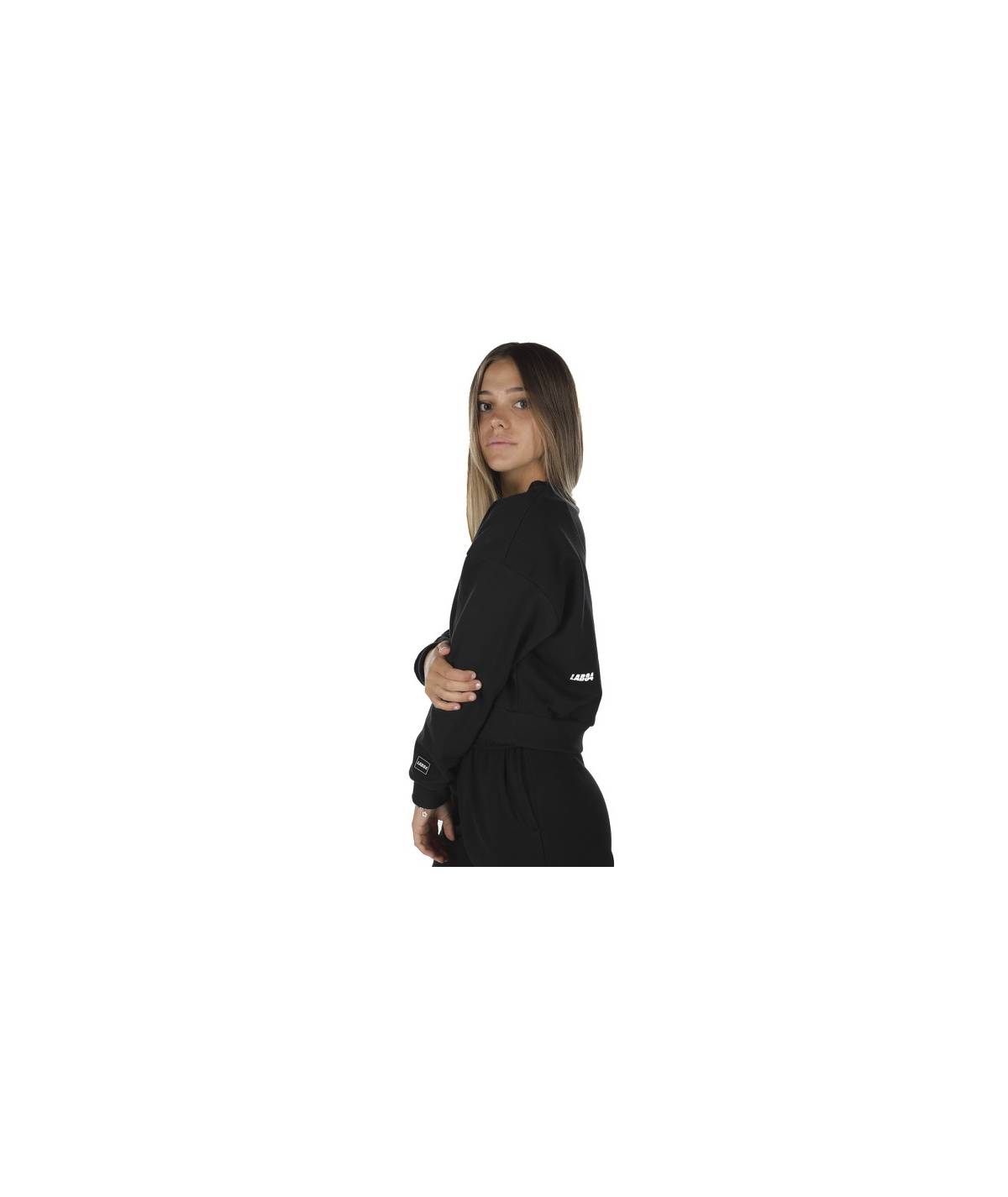 Lab84 FELPA CROP TOP GIROCOLLO Acquista Ora
