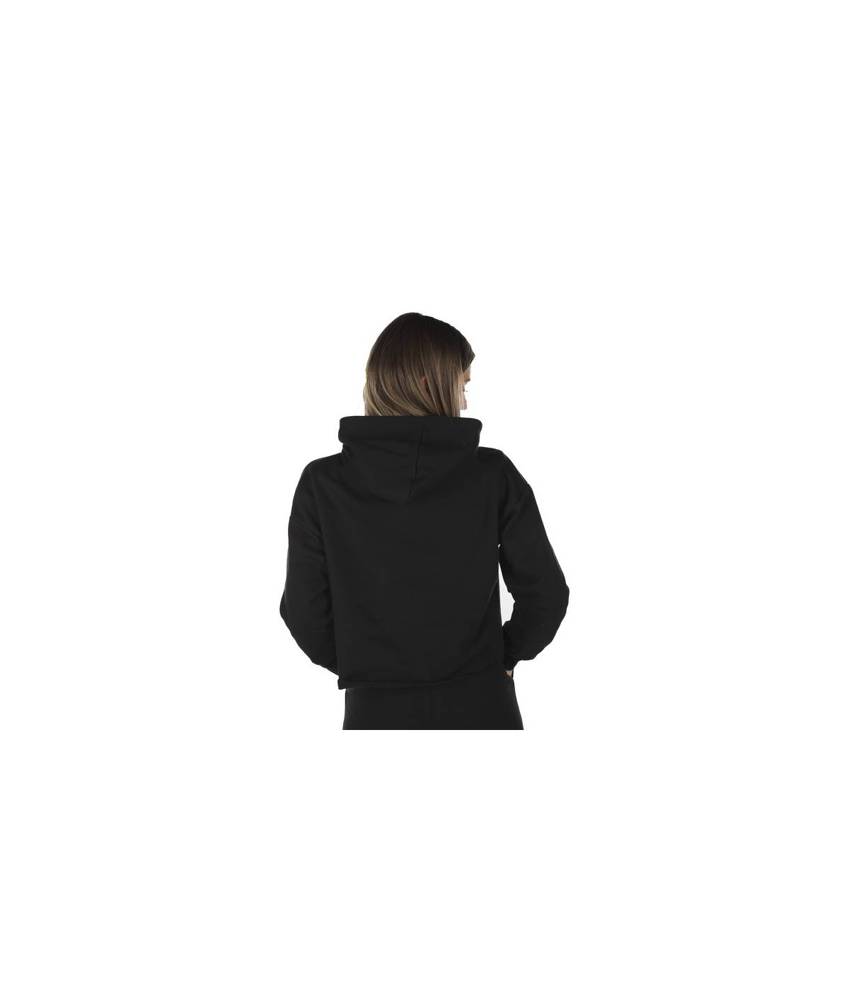 Lab84 FELPA CROP TOP CAPPUCCIO Promozione Limitata