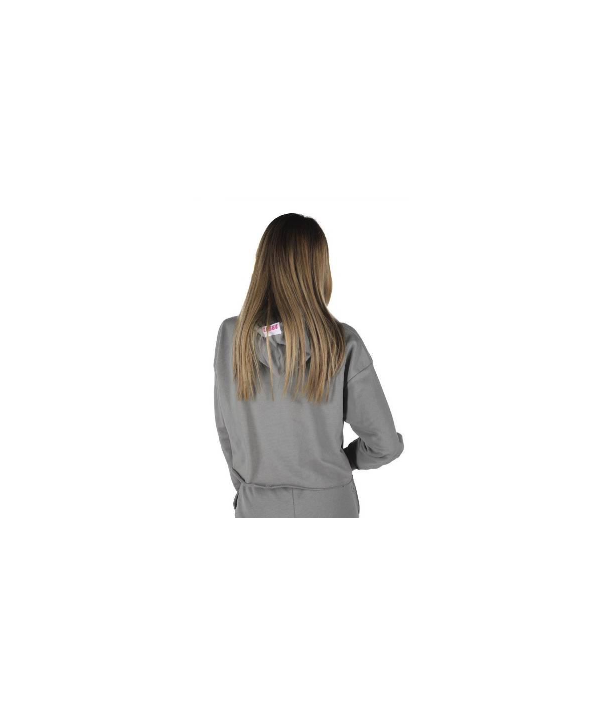Lab84 FELPA CROP TOP CAPPUCCIO Shopping Online