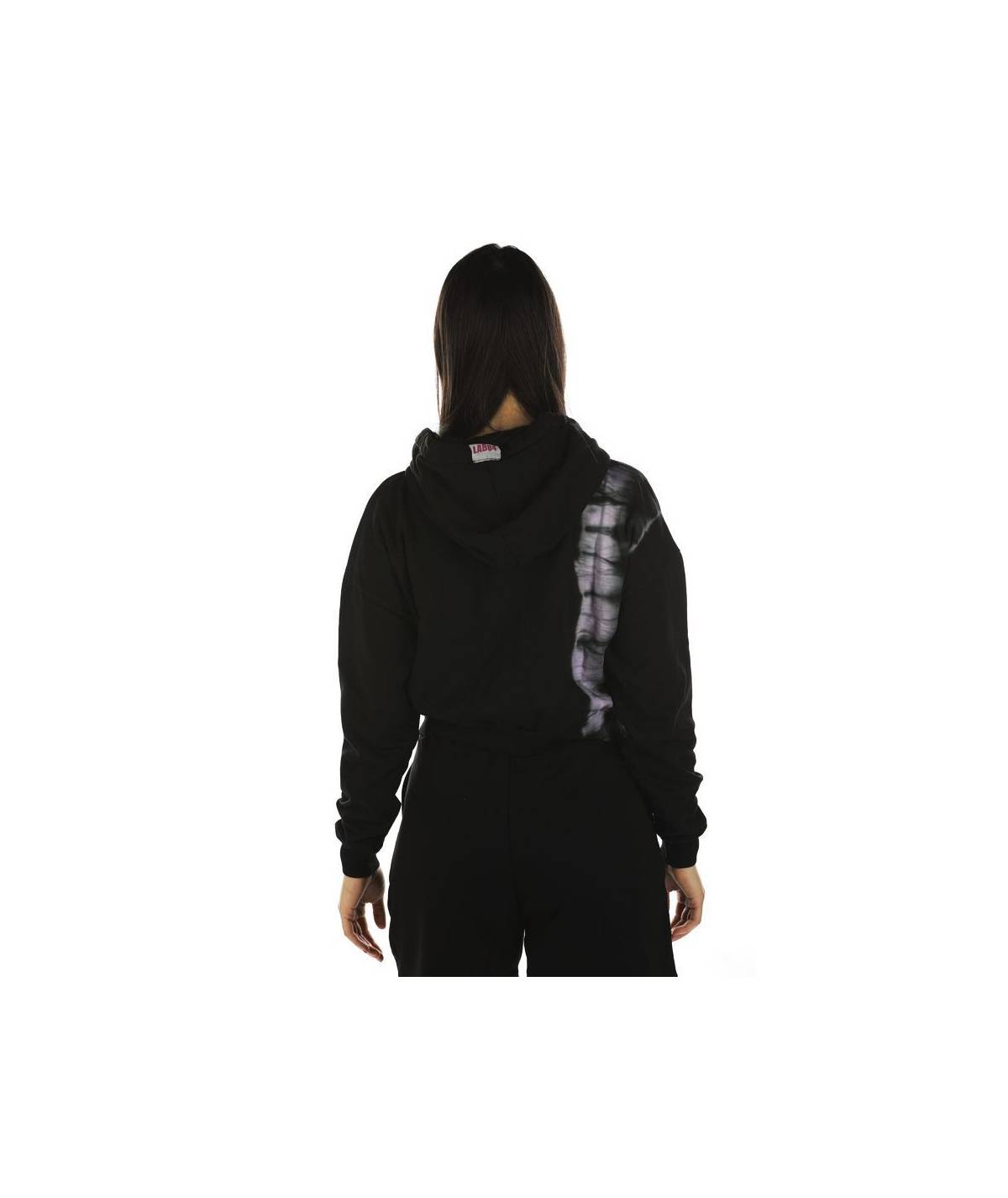 Lab84 FELPA ZIP CROP TOP Prezzo Ridotto