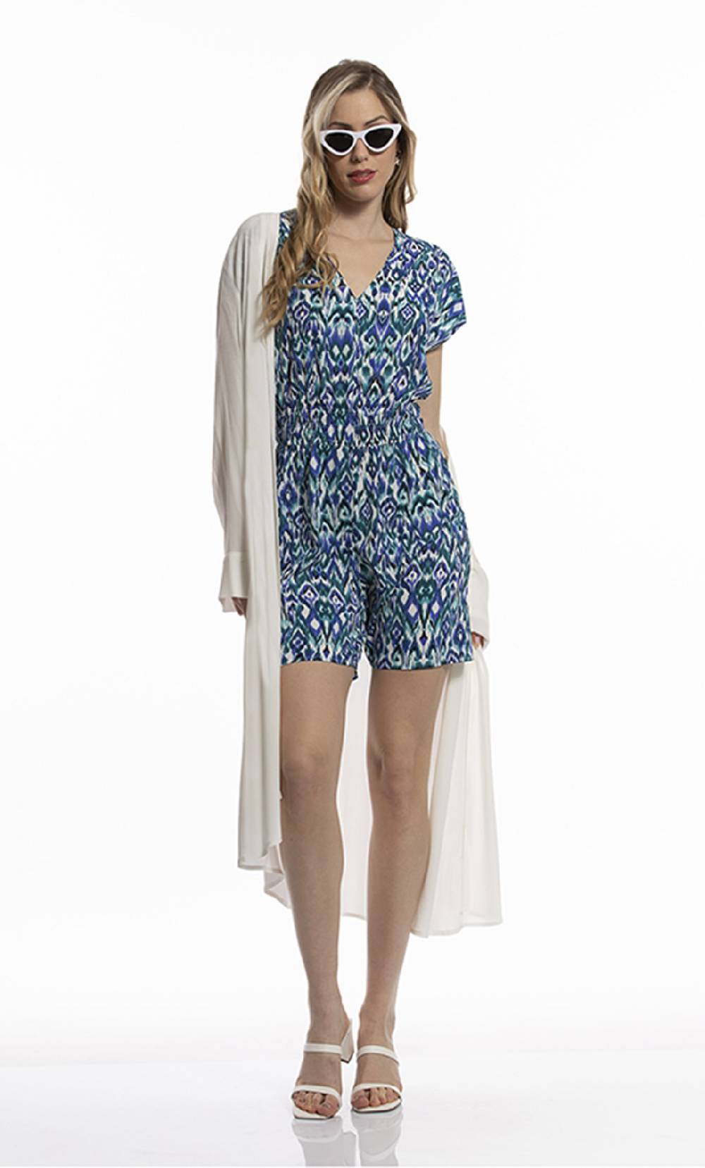 Koralline KIMONO IN VISCOSA CON PANNELLO PLISSETTATO Moda