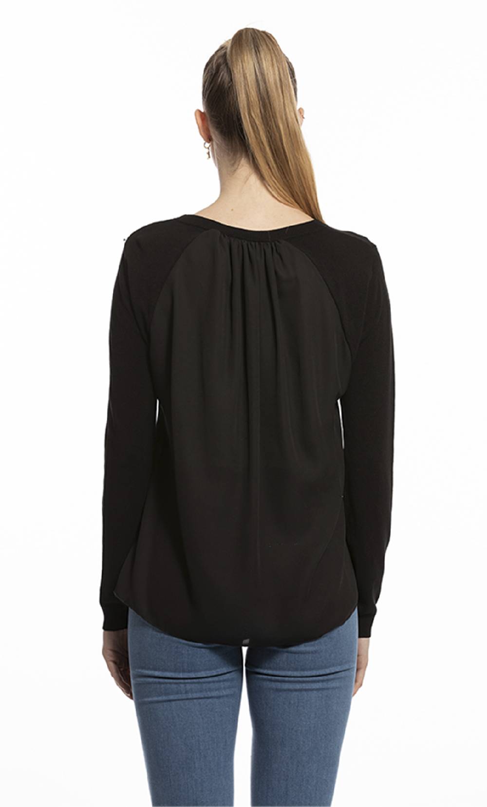 Koralline MAGLIA CON GEORGETTE DIETRO Offerte