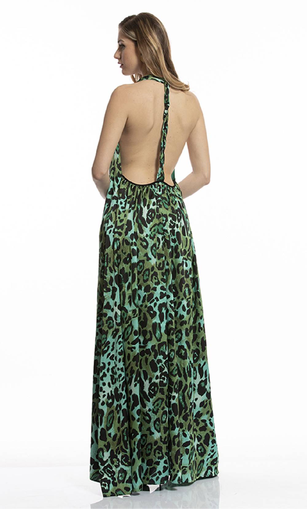 Koralline ABITO LUNGO IN STAMPA ANIMALIER Presa