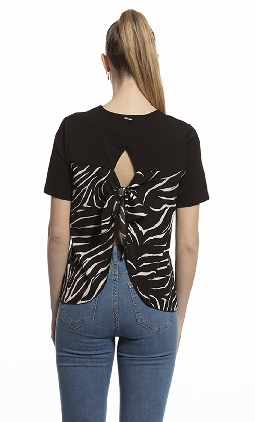 Koralline T-SHIRT CON PANNELLO STAMPATO Sottocosto