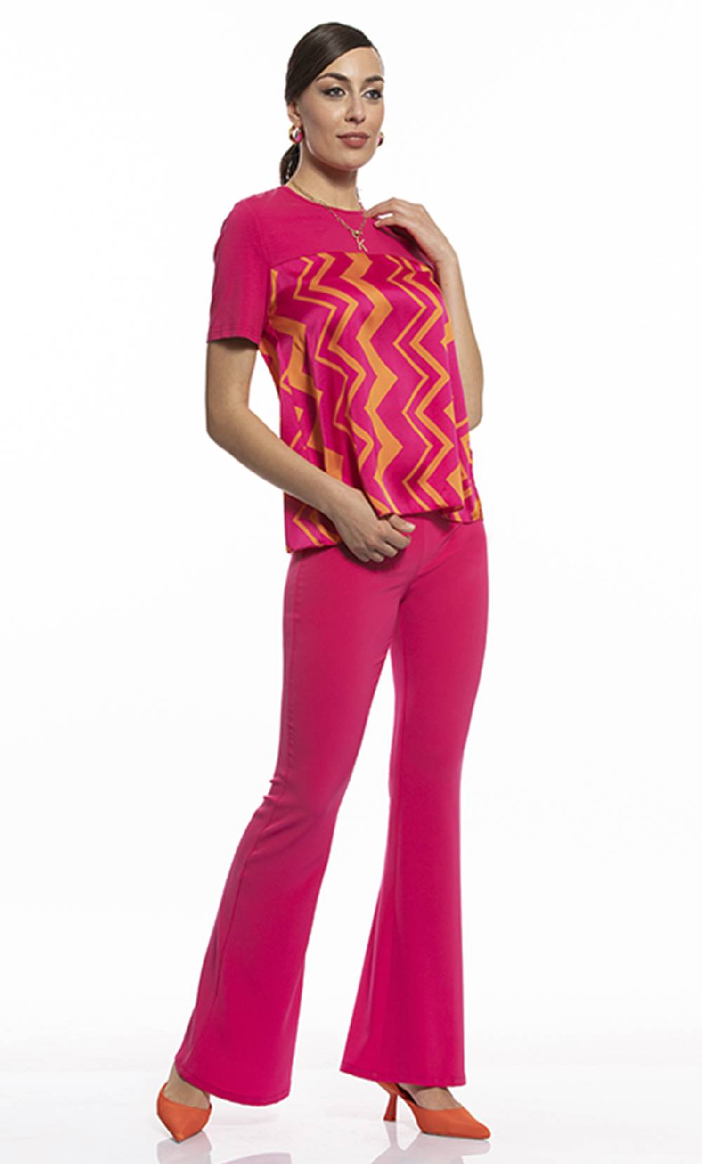 Koralline T-SHIRT CON PANNELLO STAMPATO Sottocosto