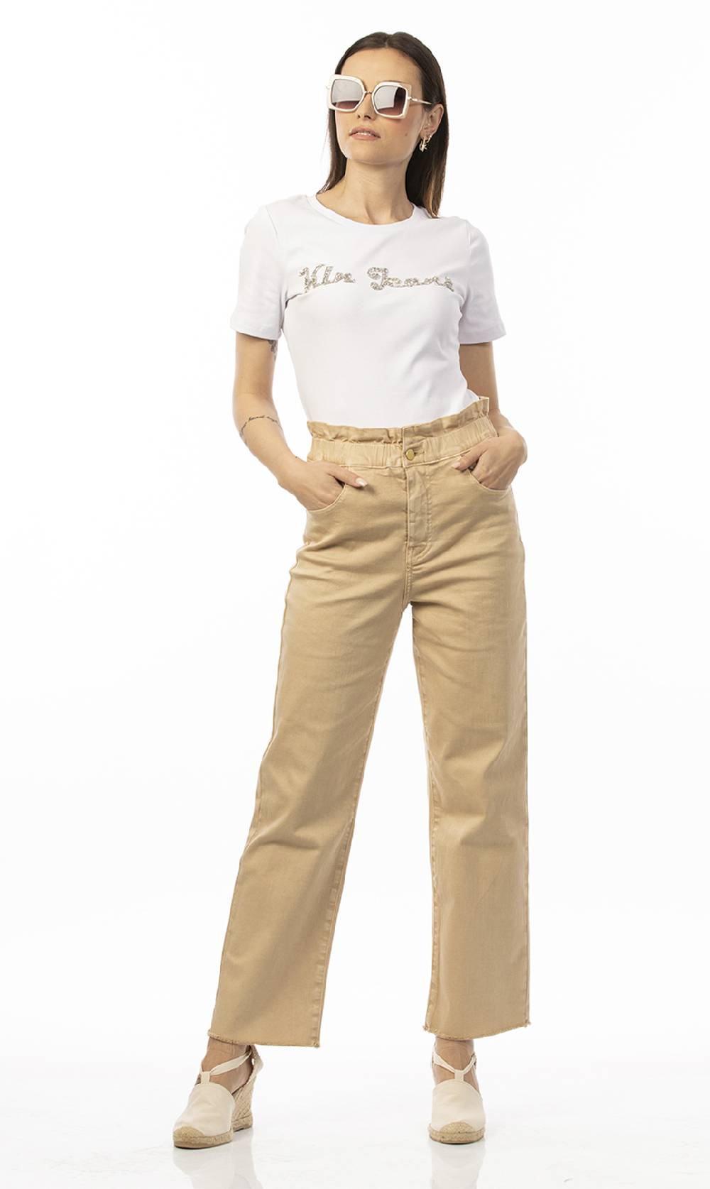 Koralline PANTALONE TINTO CAPO CON ELASTICO IN VITA Outlet