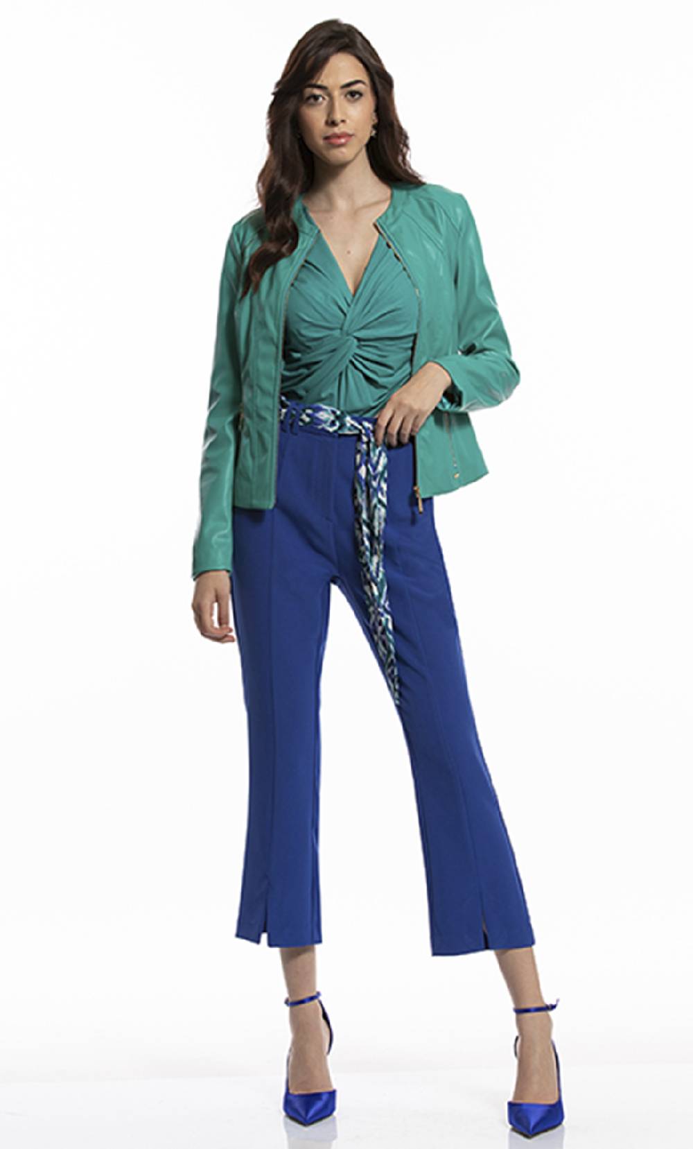 Koralline PANTALONE CON FUSCIACCA IN TESSUTO STAMPATO Hotsell