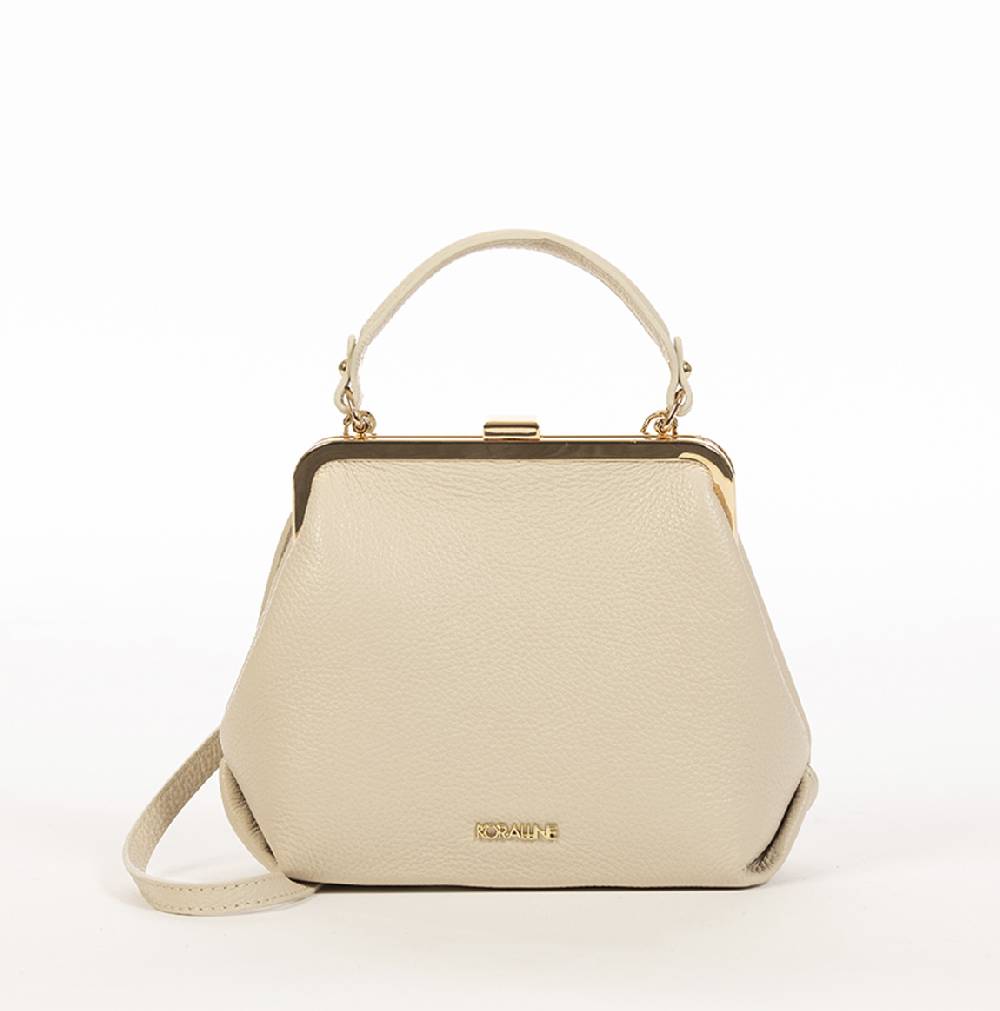 Koralline BORSA VINTAGE IN PELLE Nuova
