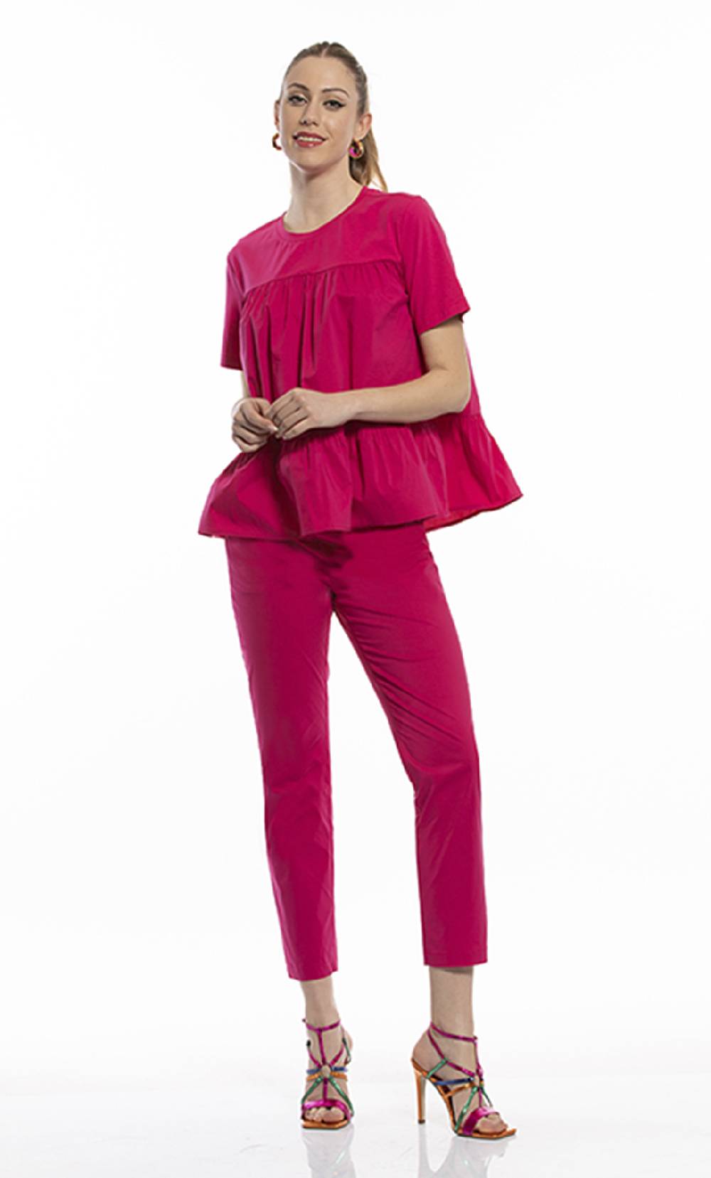 Koralline PANTALONE IN POPELINE CON ELASTICO Comprane uno, ottenene uno gratis
