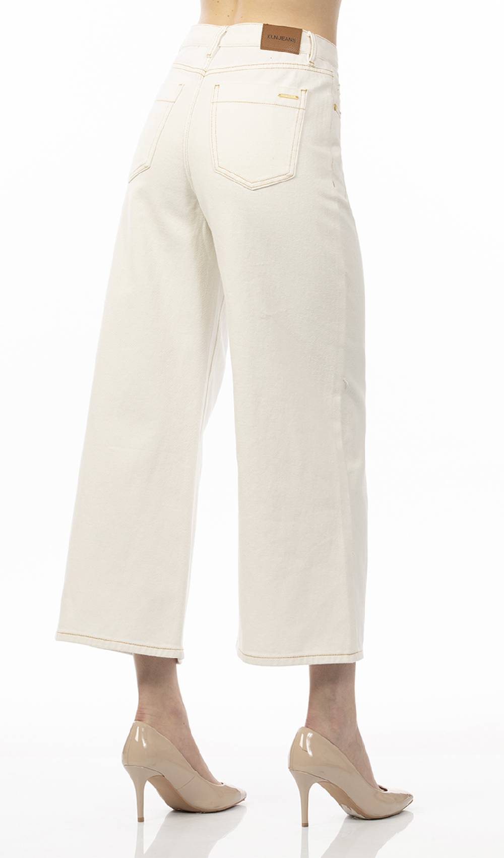 Koralline JEANS CON IMPUNTURE A CONTRASTO Saldi Di Fabbrica