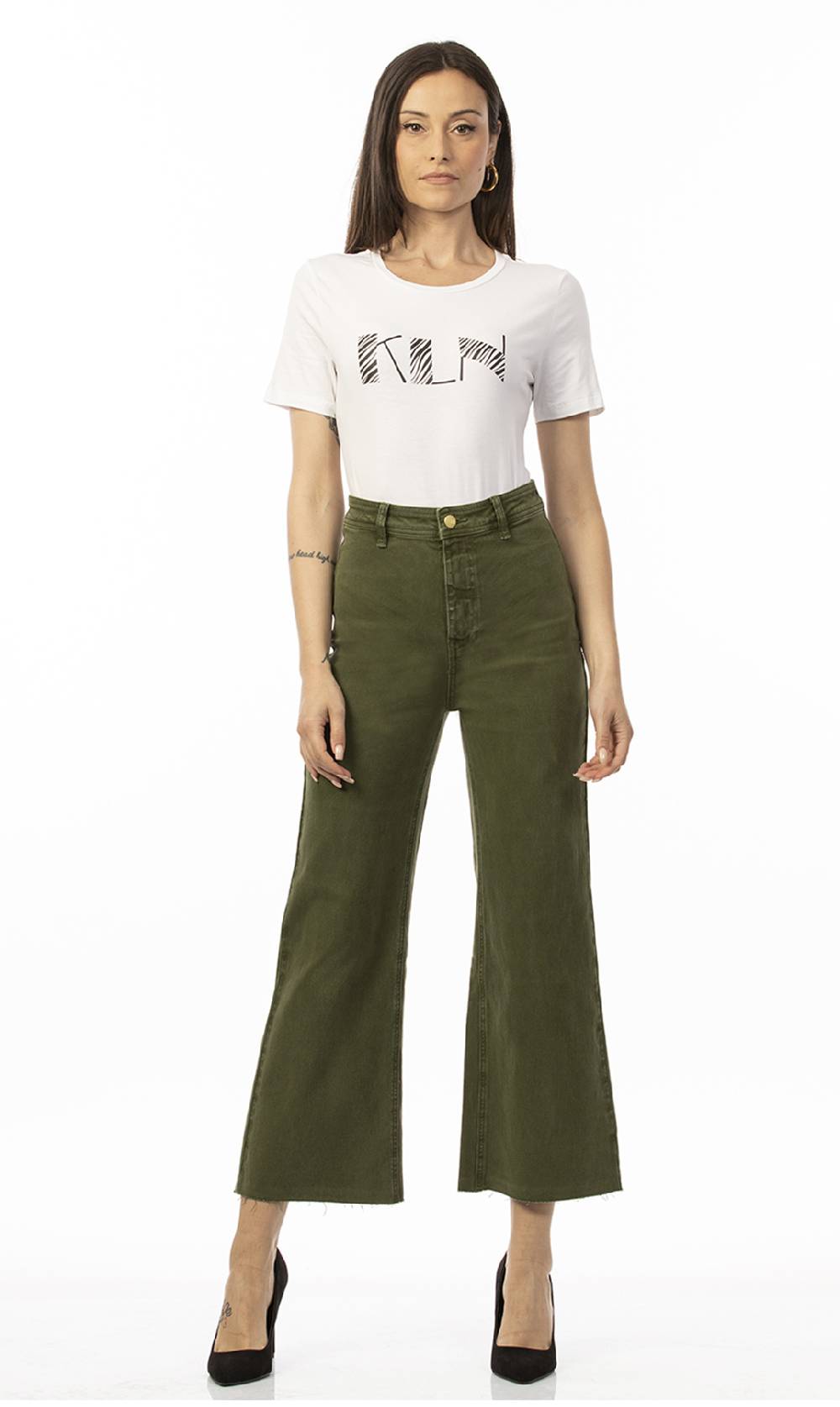 Koralline T-SHIRT CON LOGO ZEBRATO Pezzi Unici