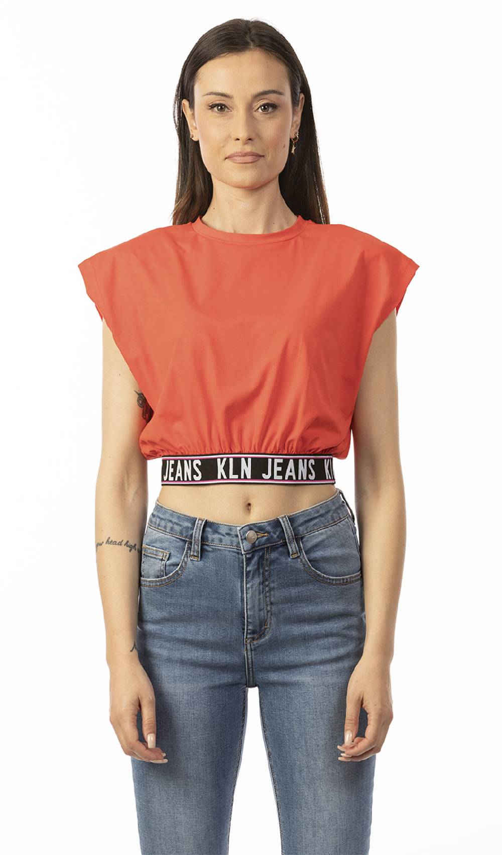 Koralline T-SHIRT CON ELASTICO LOGATO AL FONDO Sottocosto