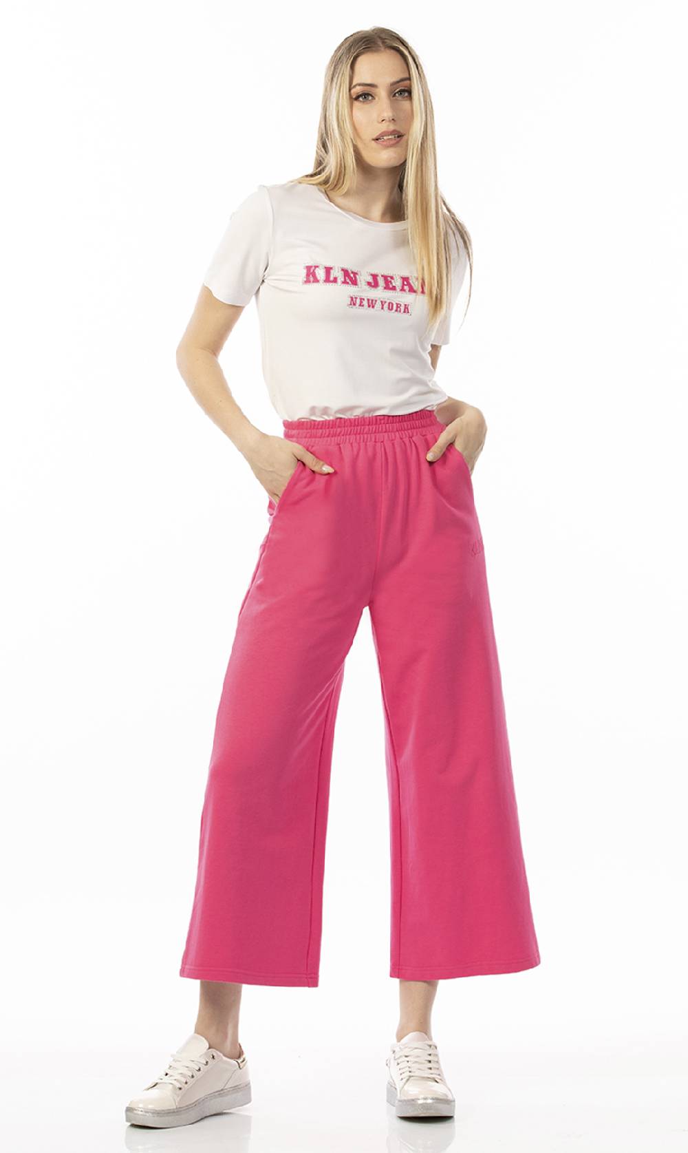 Koralline PANTALONE CROP IN FELPA Sconto