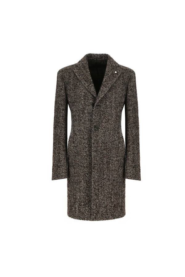 L.B.M. 1911 Cappotto monopetto marrone Cappotto monopetto marrone Consegna Veloce