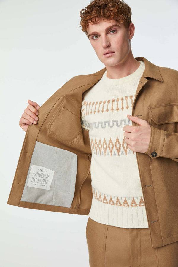 L.B.M. 1911 Overshirt non trattato marrone Overshirt non trattato marrone Convenienza
