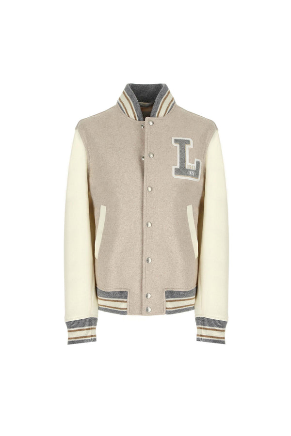 L.B.M. 1911 Bomber stile college in jersey con patch Bomber stile college in jersey con patch Vendita Calda