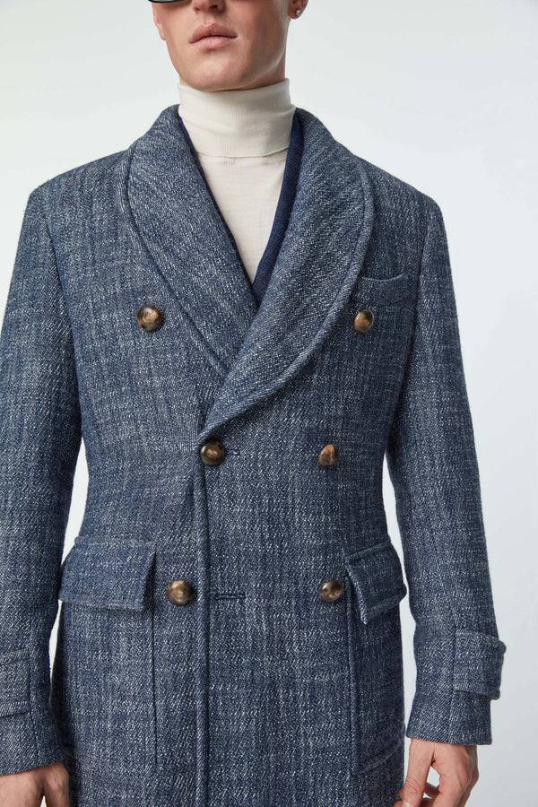 L.B.M. 1911 Cappotto doppiopetto Sartorial Indigo Cappotto doppiopetto Sartorial Indigo Saldi Di Fabbrica