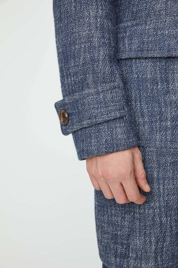 L.B.M. 1911 Cappotto doppiopetto Sartorial Indigo Cappotto doppiopetto Sartorial Indigo Saldi Di Fabbrica