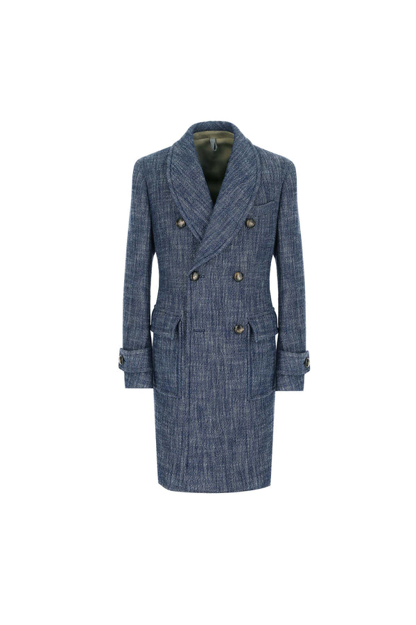 L.B.M. 1911 Cappotto doppiopetto Sartorial Indigo Cappotto doppiopetto Sartorial Indigo Saldi Di Fabbrica