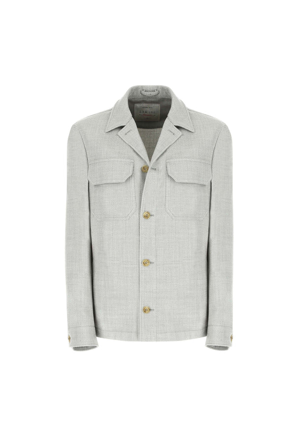 L.B.M. 1911 Overshirt non trattata verde chiaro Overshirt non trattata verde chiaro Qualità