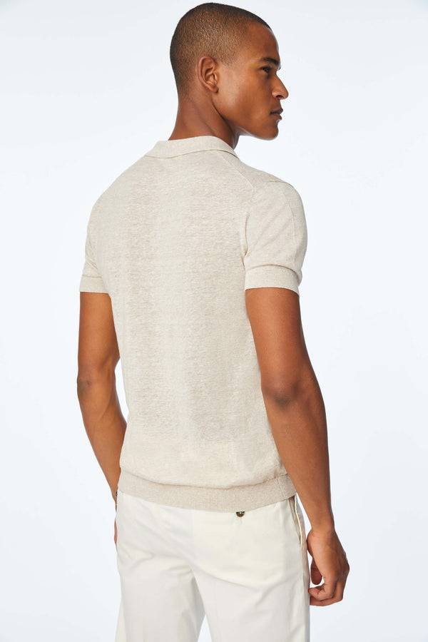 L.B.M. 1911 Polo in maglia beige Polo in maglia beige Shopping Online