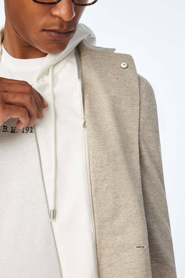 L.B.M. 1911 Giacca Simon in jersey beige Giacca Simon in jersey beige Affare Del Giorno