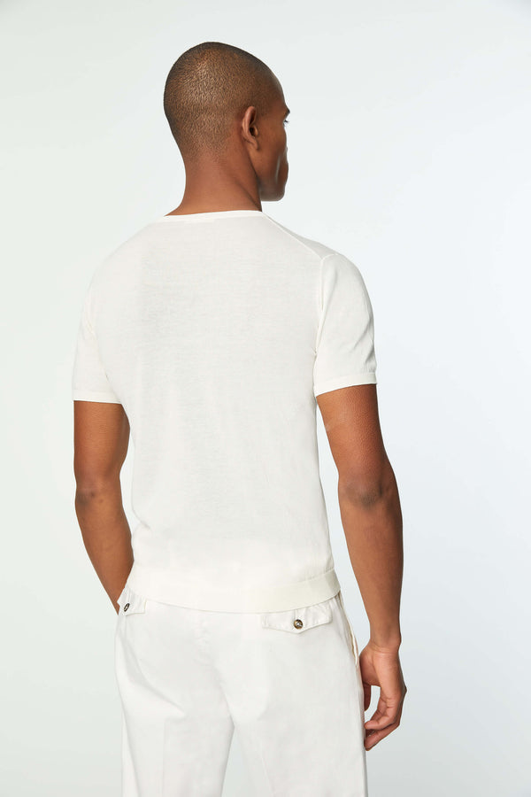 L.B.M. 1911 Maglia manica corta in cotone bianca Maglia manica corta in cotone bianca Convenienza