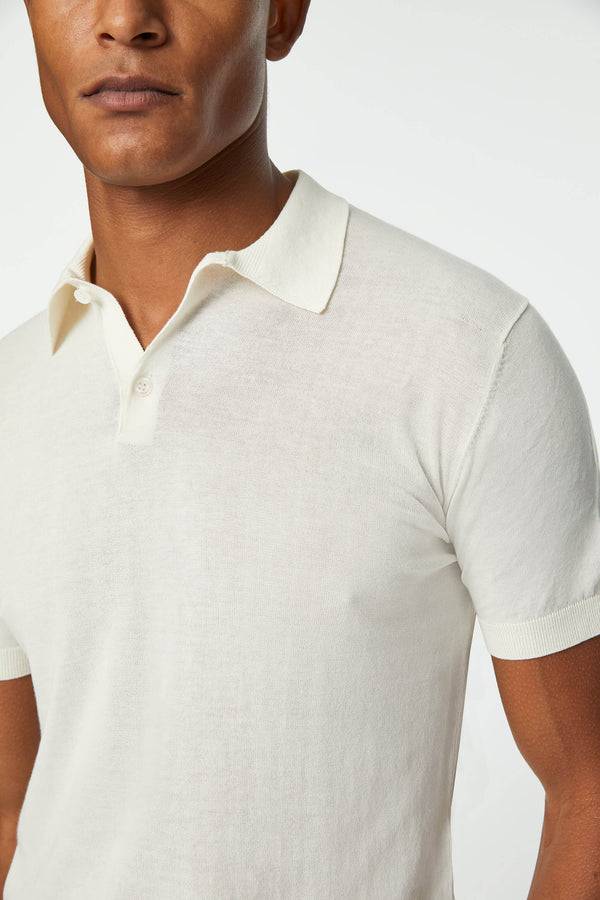 L.B.M. 1911 Polo in maglia bianca Polo in maglia bianca Offerta