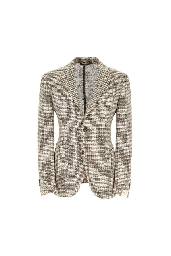 L.B.M. 1911 Giacca JACK in jersey di lino beige Giacca JACK in jersey di lino beige Online