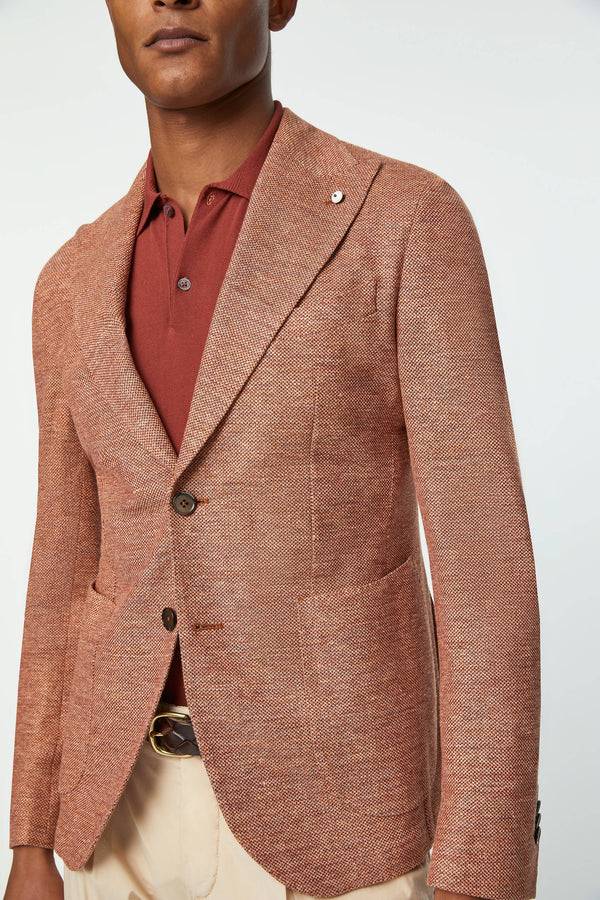 L.B.M. 1911 Giacca STEVE slim in jersey terra di Siena Giacca STEVE slim in jersey terra di Siena Outlet