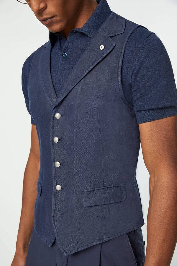 L.B.M. 1911 Gilet OSCAR tinto capo blu Gilet OSCAR tinto capo blu Hotsell
