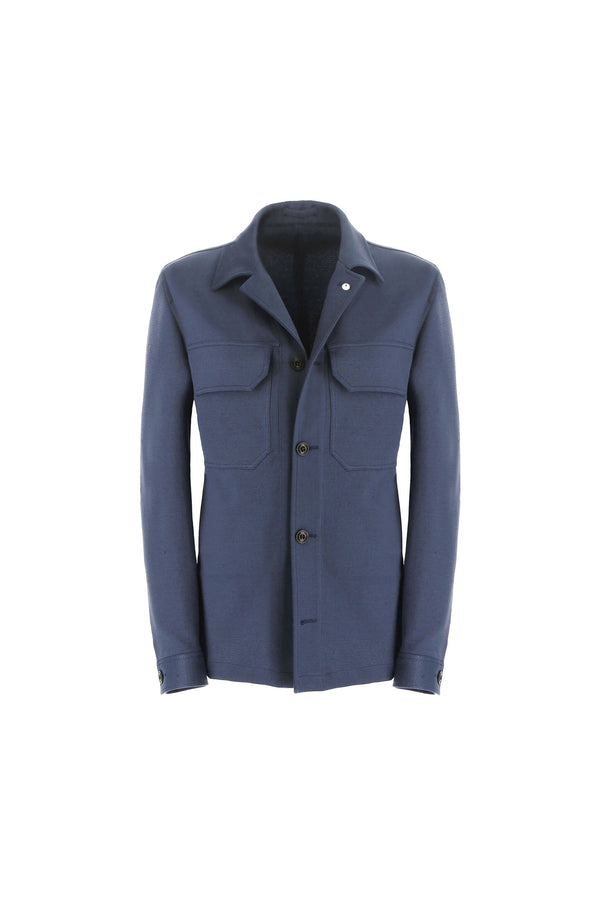 L.B.M. 1911 Overshirt in Jersey blu Overshirt in Jersey blu 2025
