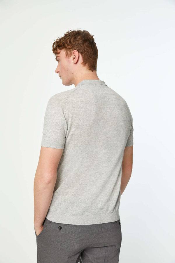 L.B.M. 1911 Polo in maglia grigio soft Polo in maglia grigio soft Spedizione Gratuita
