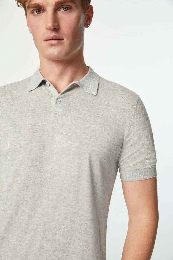 L.B.M. 1911 Polo in maglia grigio soft Polo in maglia grigio soft Spedizione Gratuita
