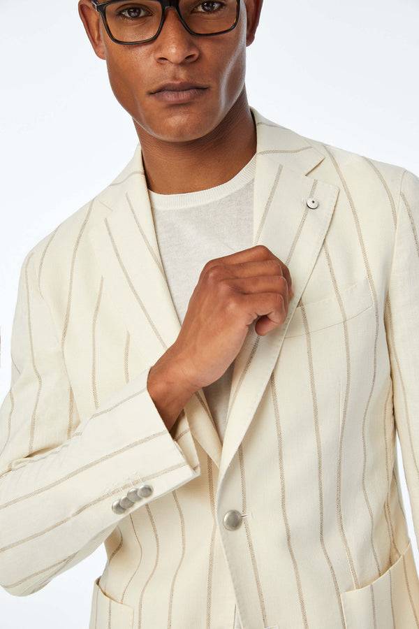L.B.M. 1911 Giacca Jack slim washed bianca Giacca Jack slim washed bianca Shopping Online