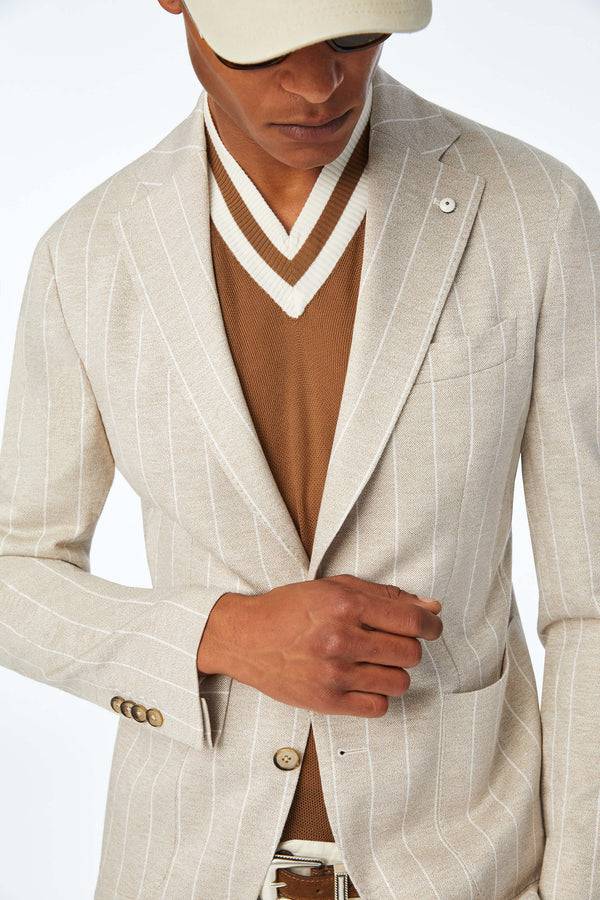L.B.M. 1911 Giacca JACK in jersey beige Giacca JACK in jersey beige In Vendita