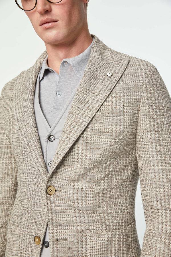 L.B.M. 1911 Giacca STEVE slim in jersey beige Giacca STEVE slim in jersey beige Nuovo