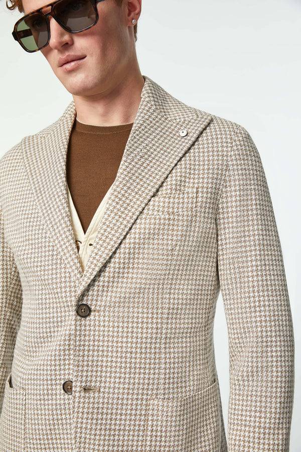 L.B.M. 1911 Giacca STEVE in jersey beige Giacca STEVE in jersey beige Qualità