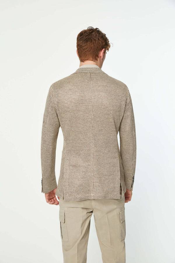 L.B.M. 1911 Giacca JACK in jersey di lino beige Giacca JACK in jersey di lino beige Spedizione Gratuita