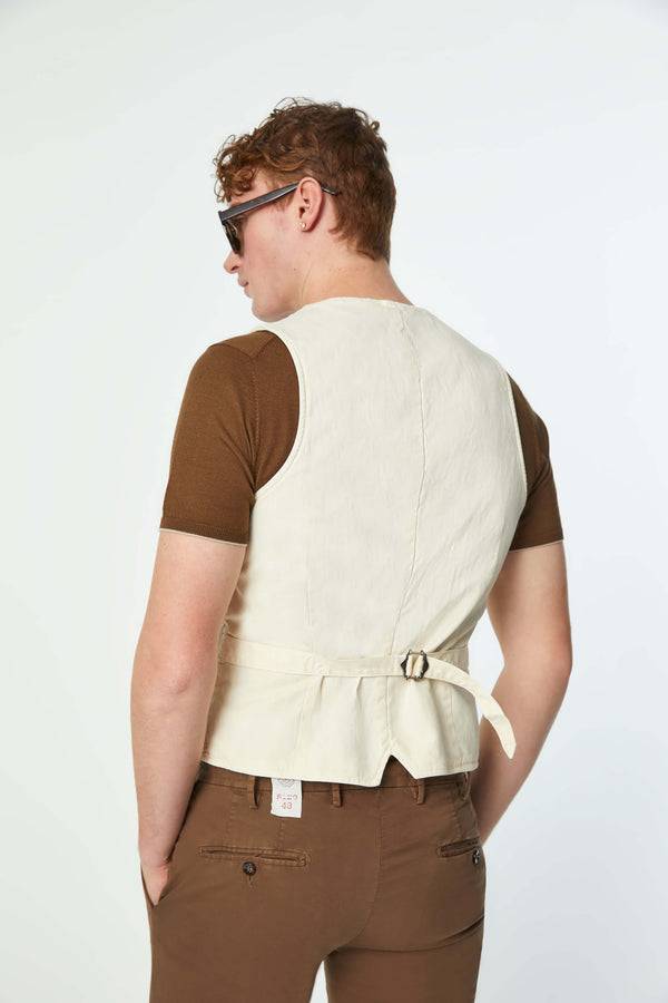 L.B.M. 1911 Gilet MIKE tinto capo bianco avorio Gilet MIKE tinto capo bianco avorio Promozione Limitata