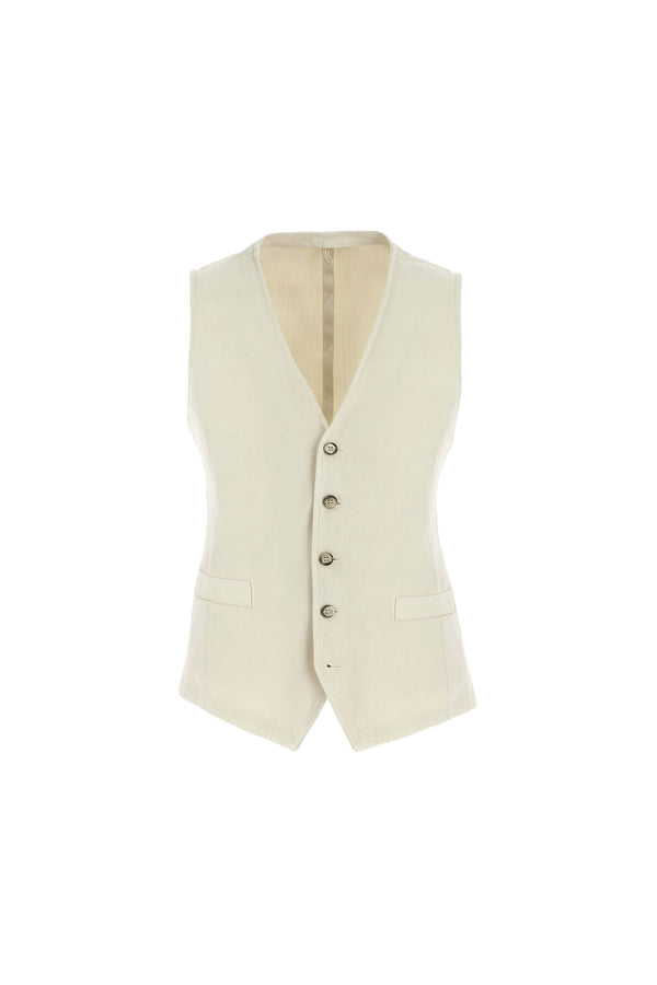 L.B.M. 1911 Gilet MIKE tinto capo bianco avorio Gilet MIKE tinto capo bianco avorio Promozione Limitata