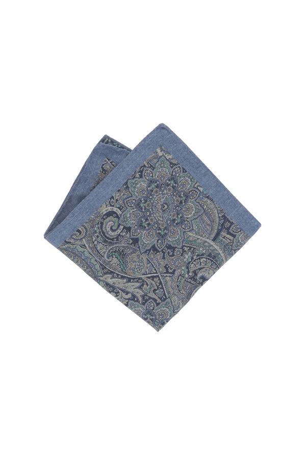 L.B.M. 1911 Pochette azzurra fantasia cashmere Pochette azzurra fantasia cashmere Convenienza