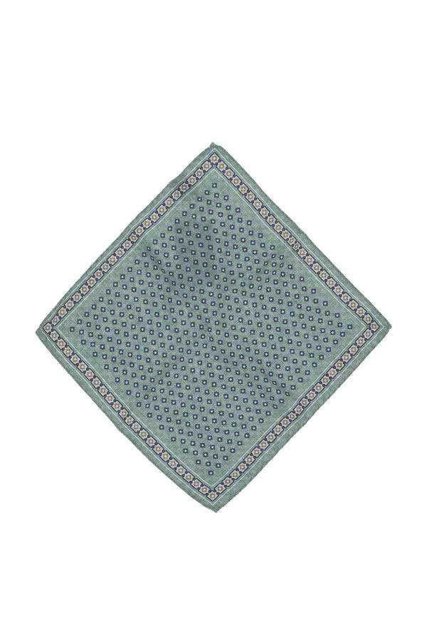 L.B.M. 1911 Pochette verde fantasia geometrica Pochette verde fantasia geometrica Presa