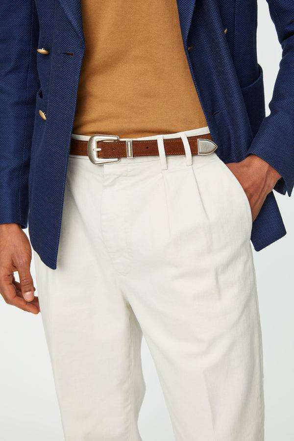L.B.M. 1911 Cintura texana in suede cerato Cintura texana in suede cerato Vendite Flash