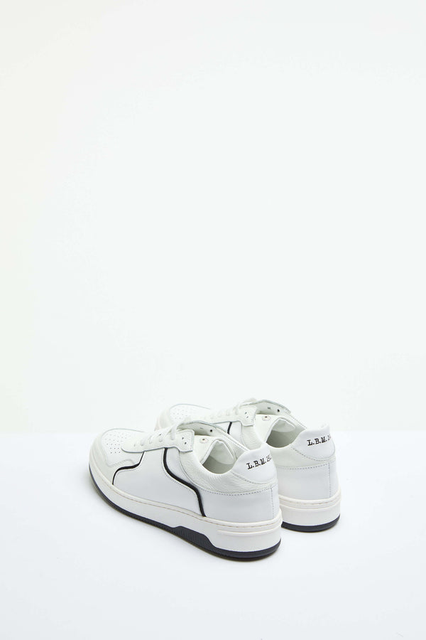 L.B.M. 1911 Sneaker basket bianca con dettagli in contrasto Sneaker basket bianca con dettagli in contrasto Nuova