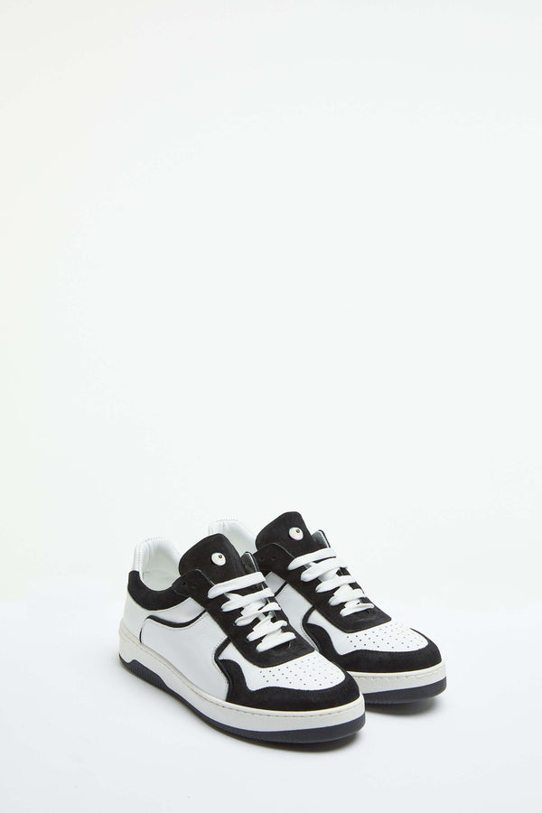 L.B.M. 1911 Sneaker basket bianca con dettagli in contrasto Sneaker basket bianca con dettagli in contrasto Moda