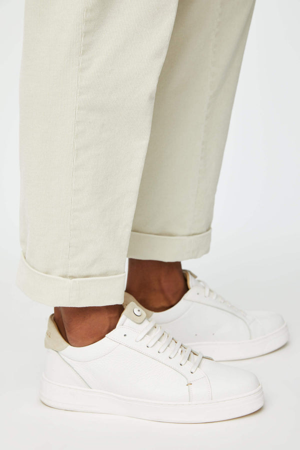 L.B.M. 1911 Sneaker retro-tennis bianca e beige Sneaker retro-tennis bianca e beige Italia
