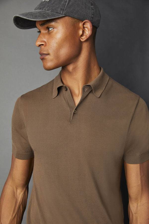 L.B.M. 1911 Polo in maglia marrone Polo in maglia marrone Shopping Online